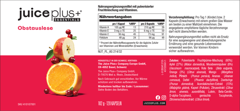 Miscela di frutta, verdura e bacche in capsule