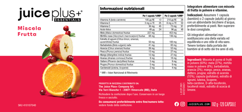 Capsule Miscela Frutta e Verdura (Healthy Starts 13+)